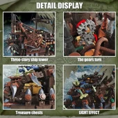 Korsan Gemisi Yapı Blokları Seti 2159 Parça Klasik Minyatür Model Kiti Yetişkinler İçin Mükemmel Hediye thumbnail 4