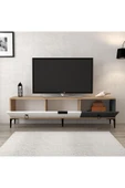 Evmo Home 3801 Neva TV Ünitesi 180 Cm 3 Kapaklı Sepet - Antrasit - Beyaz - 4