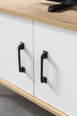 Evmo Home 3611 Şile Metal Ayaklı Metal Kulplu 160 Cm Tv Ünitesi - Beyaz Safir - 6