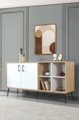 Evmo Home 4001 Neva Konsol 180 Cm Sepet - Antrasit Tv Ünitesi - Yemek Odası - Kahve Köşesi - 6