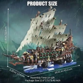 Korsan Gemisi Yapı Blokları Seti 2159 Parça Klasik Minyatür Model Kiti Yetişkinler İçin Mükemmel Hediye thumbnail 5