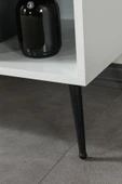 Evmo Home 4612 Şile Metal Ayaklı Metal Kulplu Konsol 160 LIK - Yemek Odası - Salon Odası Beyaz - 7