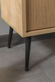 Evmo Home 3110 Şile Metal Ayaklı Metal Kulplu 100 Cm Tv Ünitesi - Yunus Safir - 7