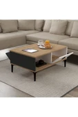 Evmo Home 2001 Sare Orta Sehpa Sepet-Antrasit-Beyaz - 4