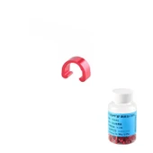 Bisiklet Kablo/Hortum Klipsi - TOOPRE, C-Klips, Alüminyum, Kırmızı, 10'lu Bisiklet Kablo Kelepçesi - 1