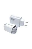 Turbo Hızlı Şarj Cihazı 67W Type-C Kablo Seti - 3