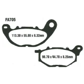 EBC SFAC705 YAMAHA XMAX 125 - XMAX300 CARBON ÖN FREN BALATASI thumbnail 1