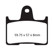 EBC FA254V HARLEY DAVIDSON XL883 /XL1200 ROADSTER 14-20 YARI SİNTER ARKA FREN BALA - 1