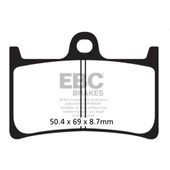 EBC SFAC252 YAMAHA TMAX 500/530 UZUN ÖMÜRLÜ CARBON ÖN FREN BALATASI thumbnail 1