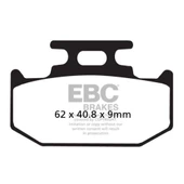 EBC FA152TT YAMAHA MT125/R125 19-21 , KAWASAKI KLX250 ARKA FREN BALATASI - 1