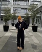 Bisiklet Yaka Üç İplik Sweat Takım - Siyah thumbnail 4