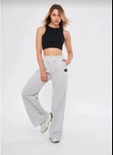 İki Iplik Bol Paça Eşofman Pantalon - Gri - 2