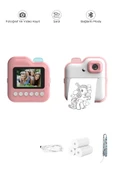 Dijital Video Kayıt Fotoğraf Çocuk Kamerası Anlık Termal Resim Kağıt Baskılı thumbnail 1