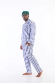 Kocabey 4007 Uzun Kol Çizgili Gaffur Erkek Pijama Takım - 3