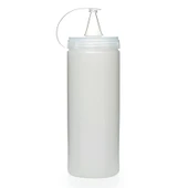 Şeffaf Kapaklı Sızdırmaz Yağlık Sosluk Şişesi Plastik Yağdanlık 400 ml AP-9028 thumbnail 2