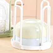 Tabak Bardak Kase Standı Bulaşık Kurutma Tutucu Mutfak Düzenleyici Organizatör - 4