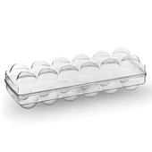 12li Şeffaf Kapaklı Kilitli Yumurta Saklama Kabı Kutusu Aparatı thumbnail 1