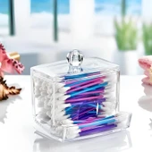 Şeffaf Kapaklı Kulak Temizleme Çubuğu Organizatörü Saklama Kutusu thumbnail 1