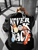 Erkek Bisiklet Yaka Kısa Kol Baskılı T-shirt - Siyah thumbnail 1