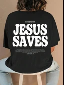 Baskılı T-shirt - Siyah - 1