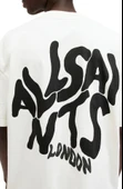Erkek Baskılı Oversize T-shirt - Beyaz - 2