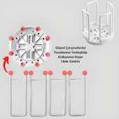 Tabak Bardak Kase Standı Bulaşık Kurutma Tutucu Mutfak Düzenleyici Organizatör - 5