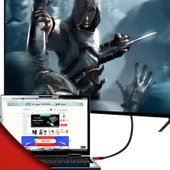 HDMI Kablosu 3 Metre HDTV Bilgisayar Uydu Görüntü Ses Full HD Sargılı Görüntü Aktarma Kablosu thumbnail 2