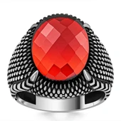 Zirkon Taşlı Pençe Tırnaklı Gümüş Yüzük thumbnail 2