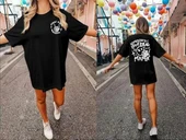 Bisiklet Yaka Baskılı T-shirt - Siyah thumbnail 4