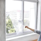 Tüm Cam Pencere Kapılara Uyumlu Çift Kanat Pencere Sinekliği thumbnail 5