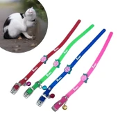 Çıngıraklı Zilli Sevimli Renkli Slikon Kedi Köpek Boyun Tasması thumbnail 1
