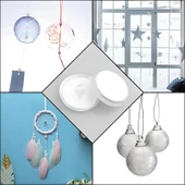 20 Adet Şeffaf Yuvarlak 3 Cm Çaplı Güçlü Disk Yapışkanlar thumbnail 3