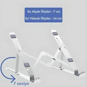 Ayarlanabilir Dizüstü Destek Tabanı Tamamen Katlanabilir Taşınabilir Laptop Yükseltici thumbnail 3