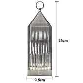 BUFFER® Fener Model USB Şarjlı Dokunmatik 3 Farklı Işık Modlu Masa Üstü Kristal Akrilik Lamba Led thumbnail 4