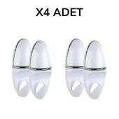 BUFFER® Bornoz Askısı Lüx Milenyum Bornozluk 2 Adet Banyo Bornoz Askılığı thumbnail 2