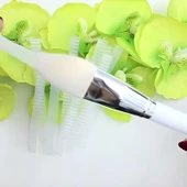 Makyaj Far Allık Kontür Eyeliner Fırça Malzemeleri Ürünleri Koruyucu File Kapak Örgü Kılıf Set 20li - 1