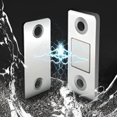 2 Çift Çok Amaçlı Kapı Kapak Dolap Çekmece Mobilya Durdurucu Kapatıcı Mıknatıslar thumbnail 1