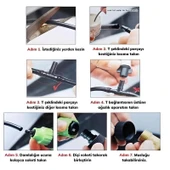 BUFFER® 24 Parça Kendiliğinden Deri Çantalı Seyahat Tipi Manikür Pedikür Seti thumbnail 2