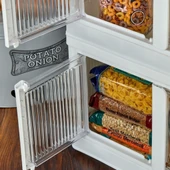 BUFFER® Tek Katlı (1 Ünite) Üst Üste Eklenebilir Demonte Mutfak ve Banyo Düzenleyici Raf-Beyaz thumbnail 6