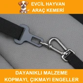 Beylini Köpek Araç Emniyet Kemeri Dayanıklı Kopmaz İp Toka Güvenli Rahat Kedi Köpek Emniyet Kemeri 80 CM - 3