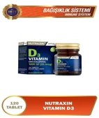 Nutraxin D3 Vitamini 120 Tablet- Vitamin Ve Mineral Takviyesi - 1