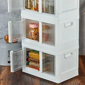 BUFFER® Tek Katlı (1 Ünite) Üst Üste Eklenebilir Demonte Mutfak ve Banyo Düzenleyici Raf-Beyaz thumbnail 5