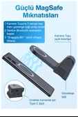 SS18 MagSafe ile Uyumlu Bluetooth Telefon Deklanşör Grip Yayıncı Fotoğrafçılar  Gezginler İçin - 3