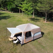 EFSANE KAMP - Medium Kamp Çadırı 1 Oda + 1 Salon - 10 Kişilik - Bej - 5