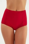 Eros 2512 Koyu Kırmızı Yüksek Bel Bikini Altı thumbnail 1