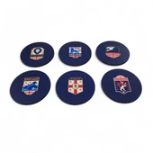 İngiltere Futbol Bardak Altlığı Seti - 6'lı Milli Takım Armalı Premium  Bardak Altlığı thumbnail 2