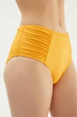Eros 2514 Hardal Yüksek Bel Drapeli Bikini Altı - 2