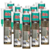 10 ADET - Akfix Sa061 Duşakabin Silikonu 100d / 310ml Şeffaf - 1