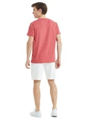 Blackspade 30855 Şarap Rengi Pamuklu Yuvarlak Yaka Kısa Kollu Erkek T-Shirt - 2