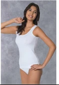 Doreanse 9636 Beyaz Modal Geniş Askılı Kadın Atlet thumbnail 1